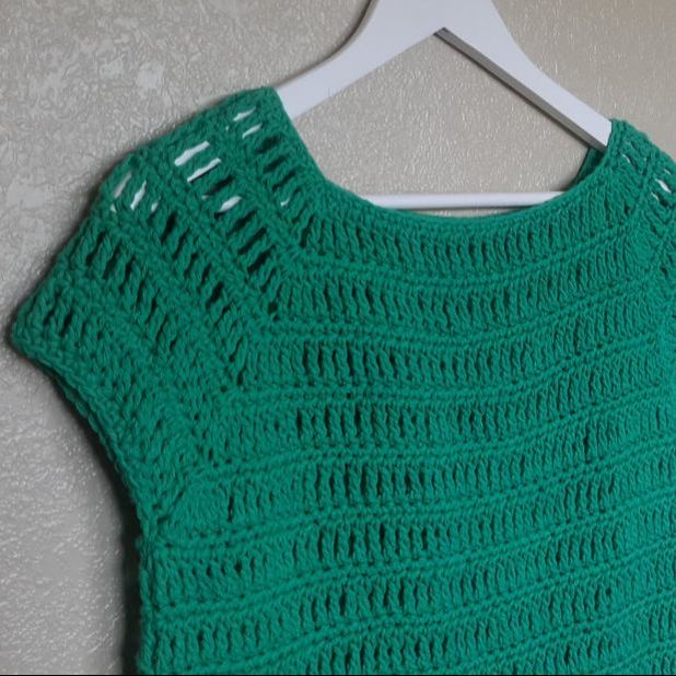 easy crochet summer top pattern - Learn how-to crochet with Clare